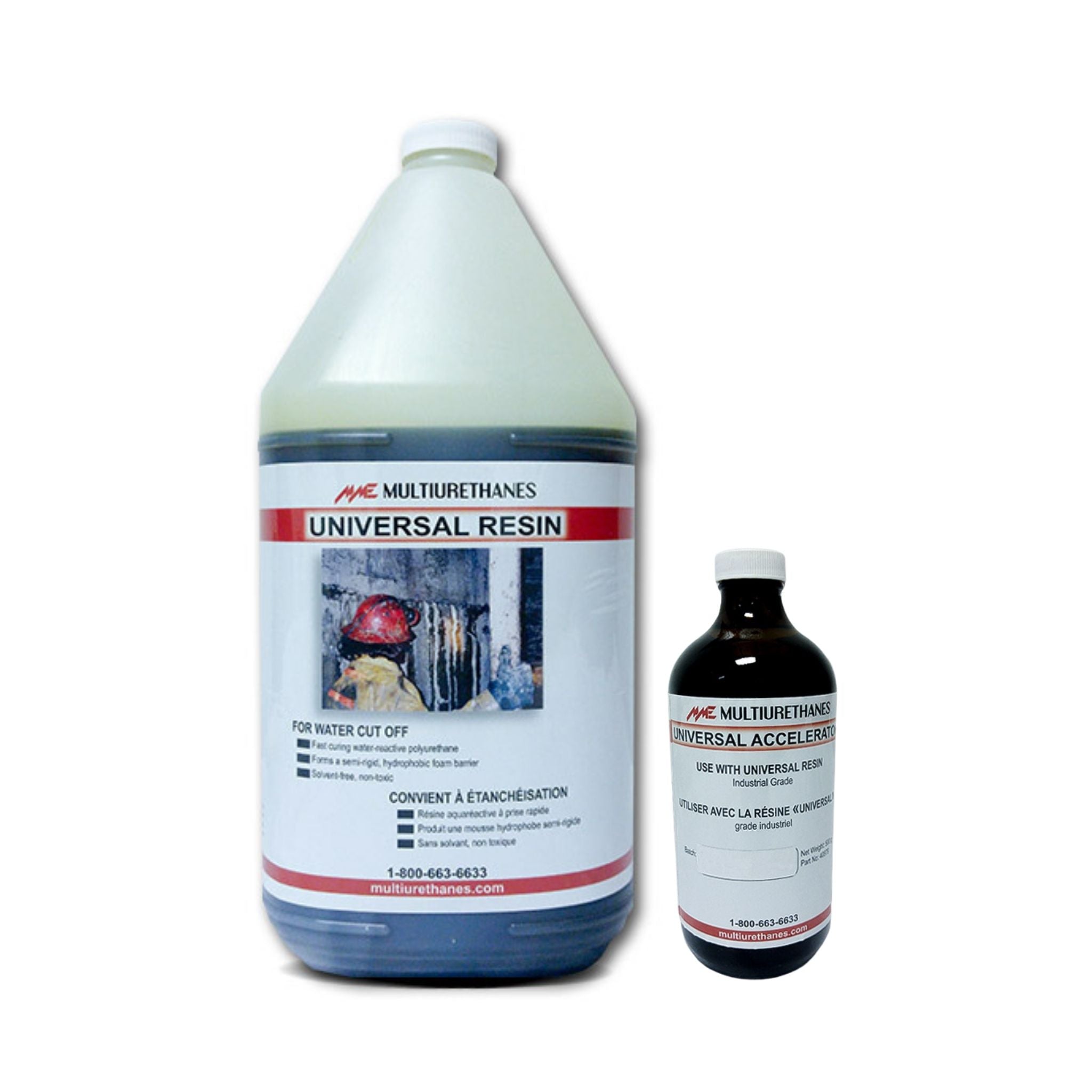 Multiurethanes MME Universal Resin container for high-pressure polyurethane injection grouting